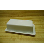 butter dish basic white ceramic butter dish covered, holds one stick of butter