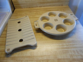 littonware microwave cookware 2 pieces of littonware cooking rack &amp; muff... - £10.05 GBP