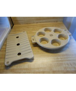 littonware microwave cookware 2 pieces of littonware cooking rack &amp; muff... - £10.08 GBP