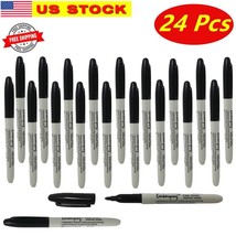 24 Pcs Permanent Markers, Fine Point, Fine Tip Quick Dry Sharp, Marker Set - £8.86 GBP