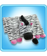 Authentic Pillow Pet Zippity Zebra Pink/White Blanket Plush Toy Gift - $54.81 CAD