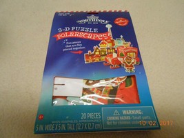 New Hallmark NorthPole 3-D 20 piece puzzle Sno-Coa To Go Christmas stocking Stuf - £3.54 GBP