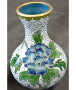 Gorgeous Miniature Enameled Bud Vase -COLLECTIBLE GORGEOUS COLORFUL DESI... - $314.61 MXN