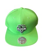 NWT New Seattle Sounders FC Mitchell &amp; Ness Perforated Fade Logo Snapbac... - £19.38 GBP
