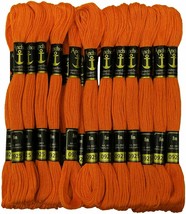 Anchor Stranded Cotton Thread Hand Embroidery Cross Stitch Sewing Floss Orange - £9.23 GBP