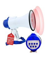 Megaphone Bullhorn Speaker 30W Bull Horn Battery Power Mini Cheer Megafo... - $32.55
