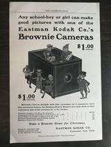 Vintage 1900 Eastman Kodak Brownie Cameras Full Page Original Ad 1021 - £5.24 GBP
