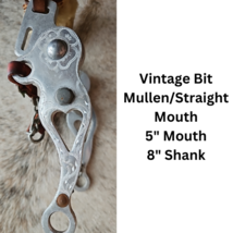 Vintage Mullen Mouth Aluminum Western Hackamore Fleece Lined Nose 5" Mouth image 2