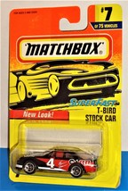 Matchbox 1997 Release SuperFast #7 T-Bird Stock Car Black #4 CARR Auto Care - £3.86 GBP