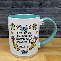 Religious Psalm Saying Coffee Mug 16oz (473ml) Embossed Tea Cup by Blue Sky - £9.66 GBP