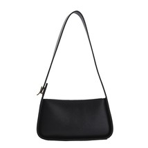 Vintage Single Shoulder Bags For Women Summer Solid Color Fashion Bag Leather La - £26.27 GBP