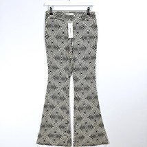 Urban Outfitters - NEW - Geometric Linen Flare Trouser Pants - XS - £17.96 GBP