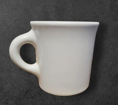 Vintage 50s Homer Laughlin White Coffee Mug Restaurant Ware Heavy Made i... - £15.76 GBP