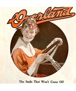 Willys Knight Overland 1917 Advertisement Victorian Smiling Woman Auto D... - $39.99