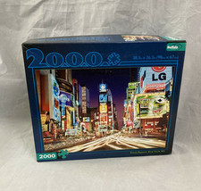 2000 Piece Buffalo Games Jigsaw Puzzle Times Square New York NY w Bonus ... - £22.36 GBP