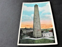 Bunker Hill Monument- Charlestown, Mass.-1929, George Washington-Postcard. - £8.50 GBP