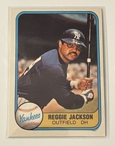 1981 Fleer Reggie Jackson MLB New York Yankees With Bat - Baseball Card #79 HOF* - £1.15 GBP