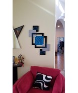 Turquoise, Black Wall art, Contemporary wood wall hanging, 34X24 by Art69 - €171,95 EUR