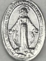 Mother Mary Madonna Catholic Medal Pendant Vintage Small Made In Italy - $11.00