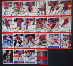 1990-91 Score Canadian Montreal Canadiens Team Set of 22 Hockey Cards - £2.34 GBP