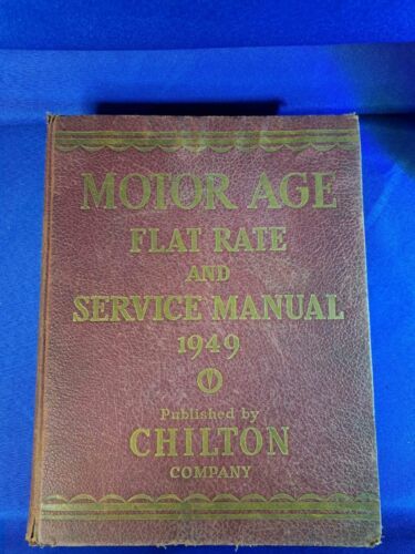 Primary image for Motor Age Flat Rate and Service Manual 1949 Chilton