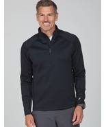 NWT Mens IBKUL Black Insulated MEGAHEAT Quarter Zip Long Sleeve Mock M L... - $69.99