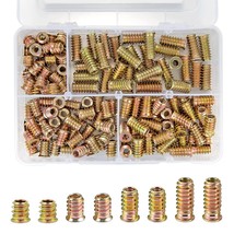 Pgmj 160 Pcs. M6X10/15/20/25Mm Wood Inserts Bolt Furniture Screw In Nut ... - £28.31 GBP