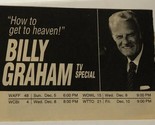 Billy Graham Special Tv Guide Print Ad How To Get To Heaven TPA10 - $5.93