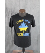 Graphic T-shirt - I Stand With Ukraine Maple Leaf Graphic - Men&#39;s Medium - $717.79 MXN