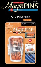 Taylor Seville Magic Pins - Silk Fine-Peach Orange 100/Pkg - £16.31 GBP