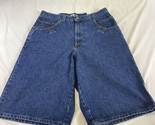 NWT Vintage BHPC Blue Jean Shorts 34 Beverly Hills Polo Club Baggy Y2K USA - £23.70 GBP