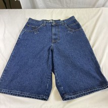 NWT Vintage BHPC Blue Jean Shorts 34 Beverly Hills Polo Club Baggy Y2K USA - £23.64 GBP