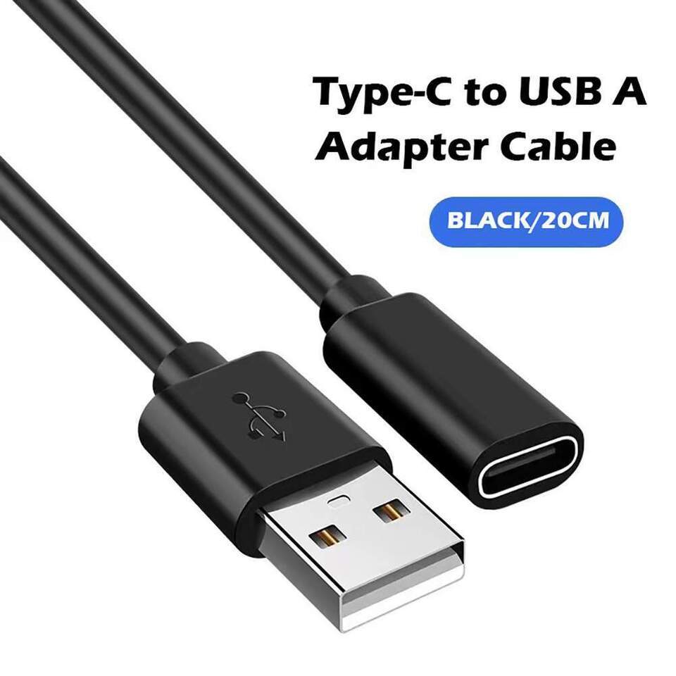 New USB A to Type C Female Extension Cable Fast Charging Data Extension ... - $3.95