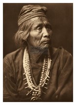 Nesjaja Hatali Navajo Native American Medicine Man By Edward Curtis 5X7 Photo - £6.76 GBP