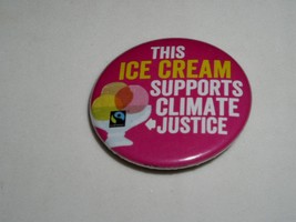 This Ice Cream Supports Climate Justice Pinback Button Fairtrade ELBusa ... - €11,28 EUR