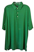 Greg Norman 2Below Golf Polo Shirt Short Sleeve Green Men&#39;s Size Large - £9.30 GBP