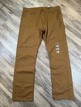 Levi&#39;s 513 Khaki Jeans 36 x 32 Slim Straight Fit Retail $80 Style #08513-0424 - £41.01 GBP