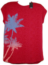 Xios Mens Red Palm Design T-Shirt Cotton Sz 2XL  NEW - £10.96 GBP