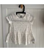 Baby Gap Girls Toddler Girls &amp; Rainbow Printed Peplum Tops Shirts 3T Set... - $18.00