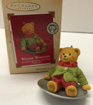 Hallmark Snow Cub Club Wendy Whoosh Vintage Bear Ornament - £7.81 GBP