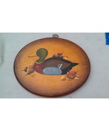 8JJ34     DUCK PAINTING ON PINE OVAL (PAINT OR PRINT, NOT QUITE SURE), V... - £8.84 GBP