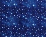 Cotton Stars Starry Night Sky Galaxy Space Navy Fabric Print by the Yard... - $12.95