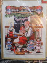 Janlynn #15-207 Santa&#39;s Workshop Counted Cross Stitch Kit 10x14 1999&quot; New!! - £50.06 GBP
