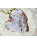 Agate Slab Focal Bead, Pendant, 75mm, Multi Colored - £11.08 GBP