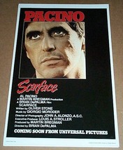 Al Pacino Scarface movie Universal Studios mafia mob poster print: 17 by... - $21.62