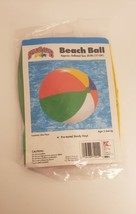 Vintage Splash Club Beach Ball 20 Inch Diameter Rainbow New in Package Kmart - £39.32 GBP