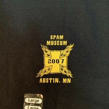 Spam Museum 2007 T-Shirt Souvenir Black Short Sleeve size Large NWT  - £11.79 GBP