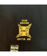 Spam Museum 2007 T-Shirt Souvenir Black Short Sleeve size Large NWT  - £11.96 GBP
