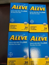 96-ALEVE NAPROXEN SODIUM 220 MG 24 CAPLETS EACH NEW 08/2024 - £6.72 GBP