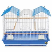Parakeet Triple Roof Flight Cage Prevue Pet Products Small Birds 26&quot; W x 14&quot;Blue - £86.09 GBP